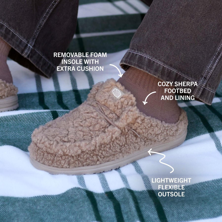Alternative view of Wally Slipper - Cozy Timber Wolf