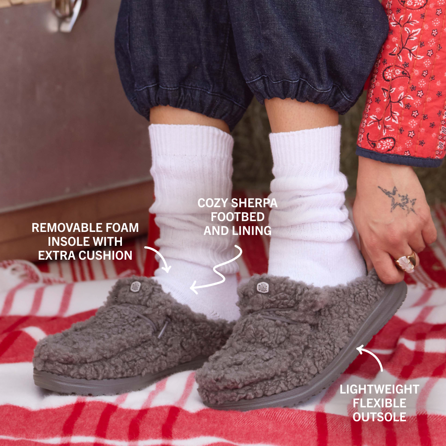 Alternative view of Wendy Slipper - Granite Grey