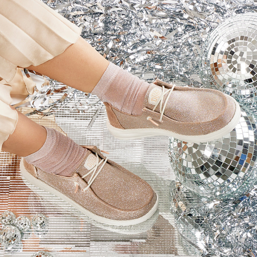 Alternative view of Wendy Metallic Sparkle - Rose Gold