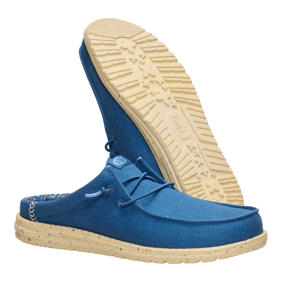 Wally Slip Stretch Canvas - Ensign Blue/Boulder Tan - Image 3