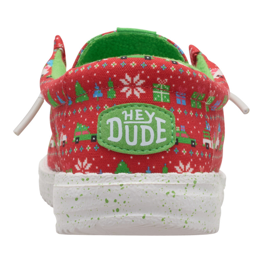 Wally Youth Holiday Sweater - Red/Green - Image 6
