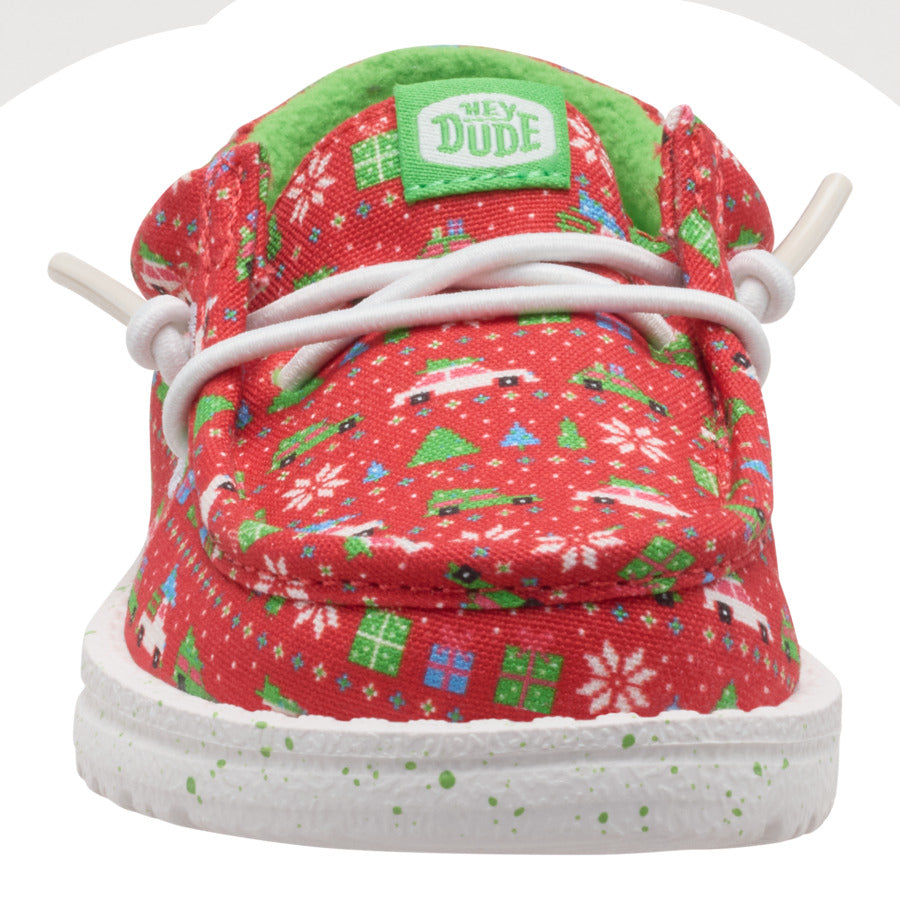 Wally Toddler Holiday Sweater - Red/Green - Image 5