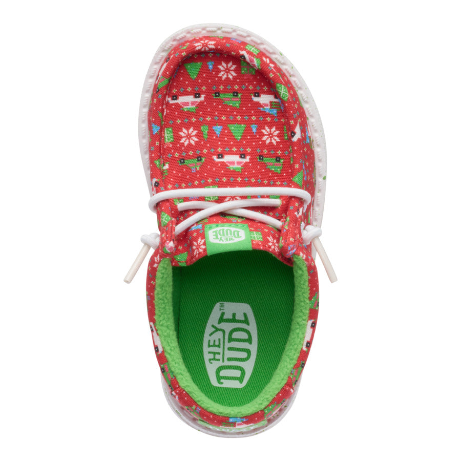 Wally Toddler Holiday Sweater - Red/Green - Image 7