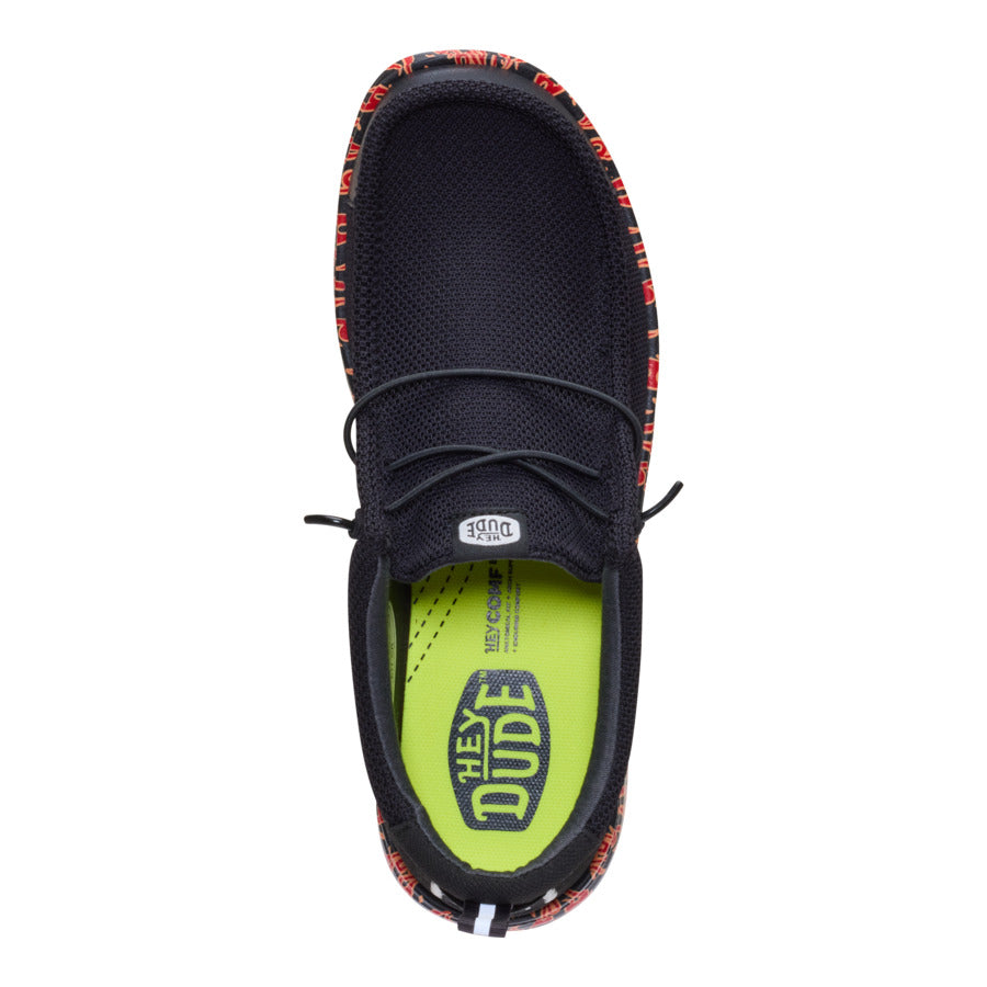 Wally Work CE Flames Slip Resistant - Black/Salsa Red - Image 6