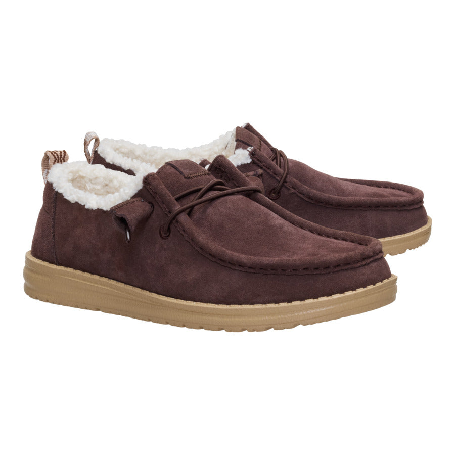 Alternative view of Wendy Suede Shearling - Dark Brown