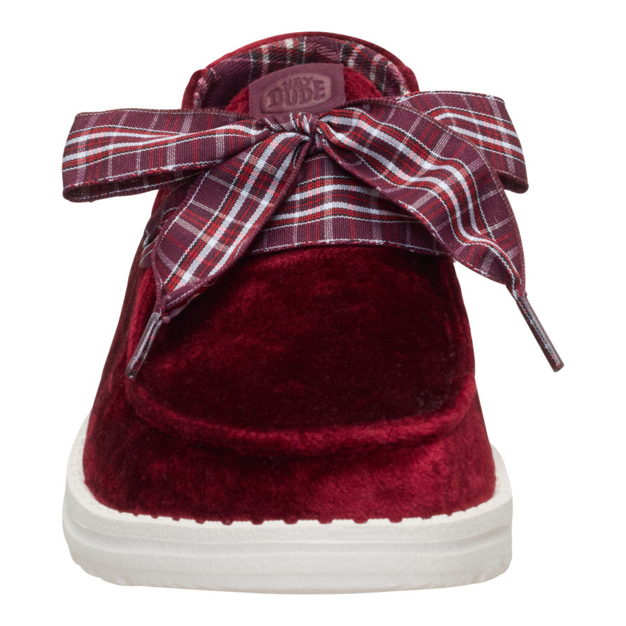 Wendy Holiday Bow - Burgundy - Image 5