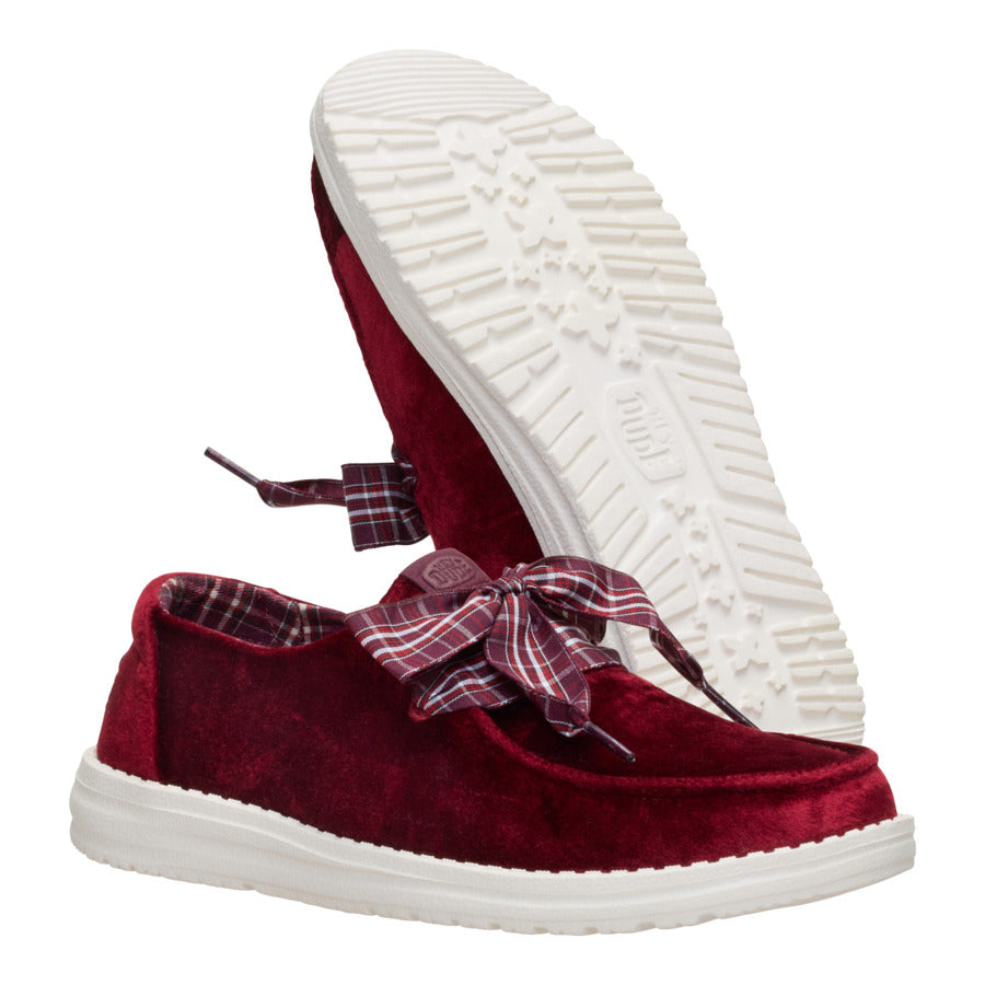 Wendy Holiday Bow - Burgundy - Image 4