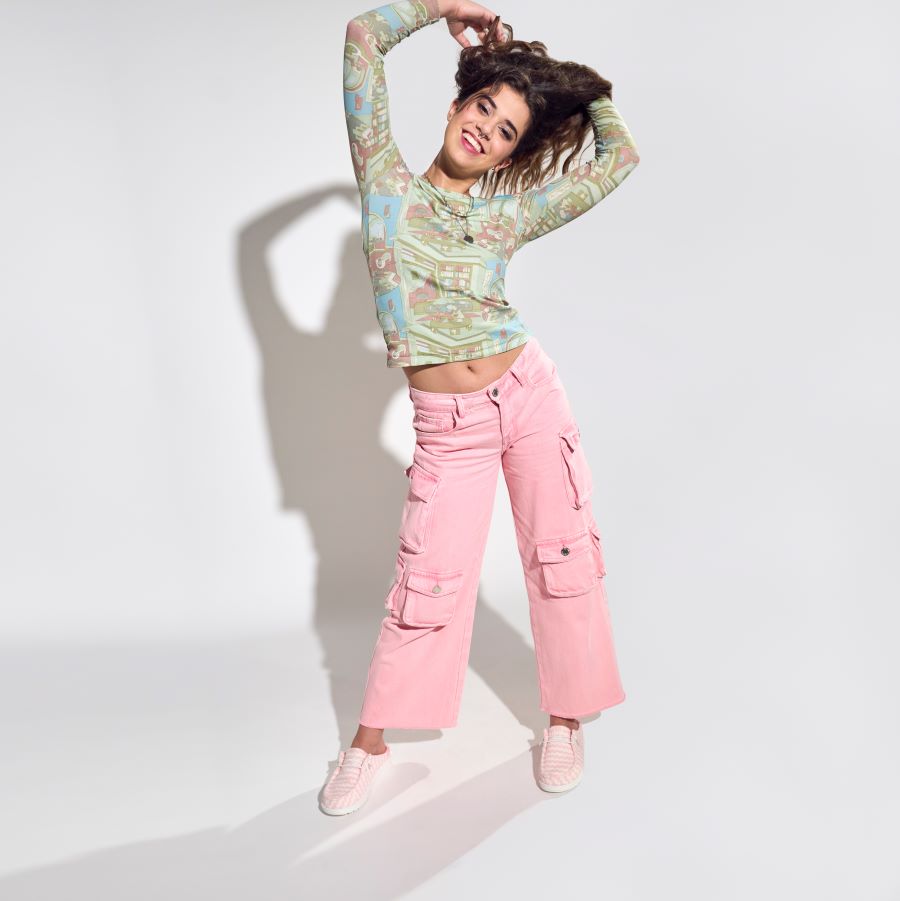 Alternative view of Wendy Slip Terry Stripe - Stripe Pink/White